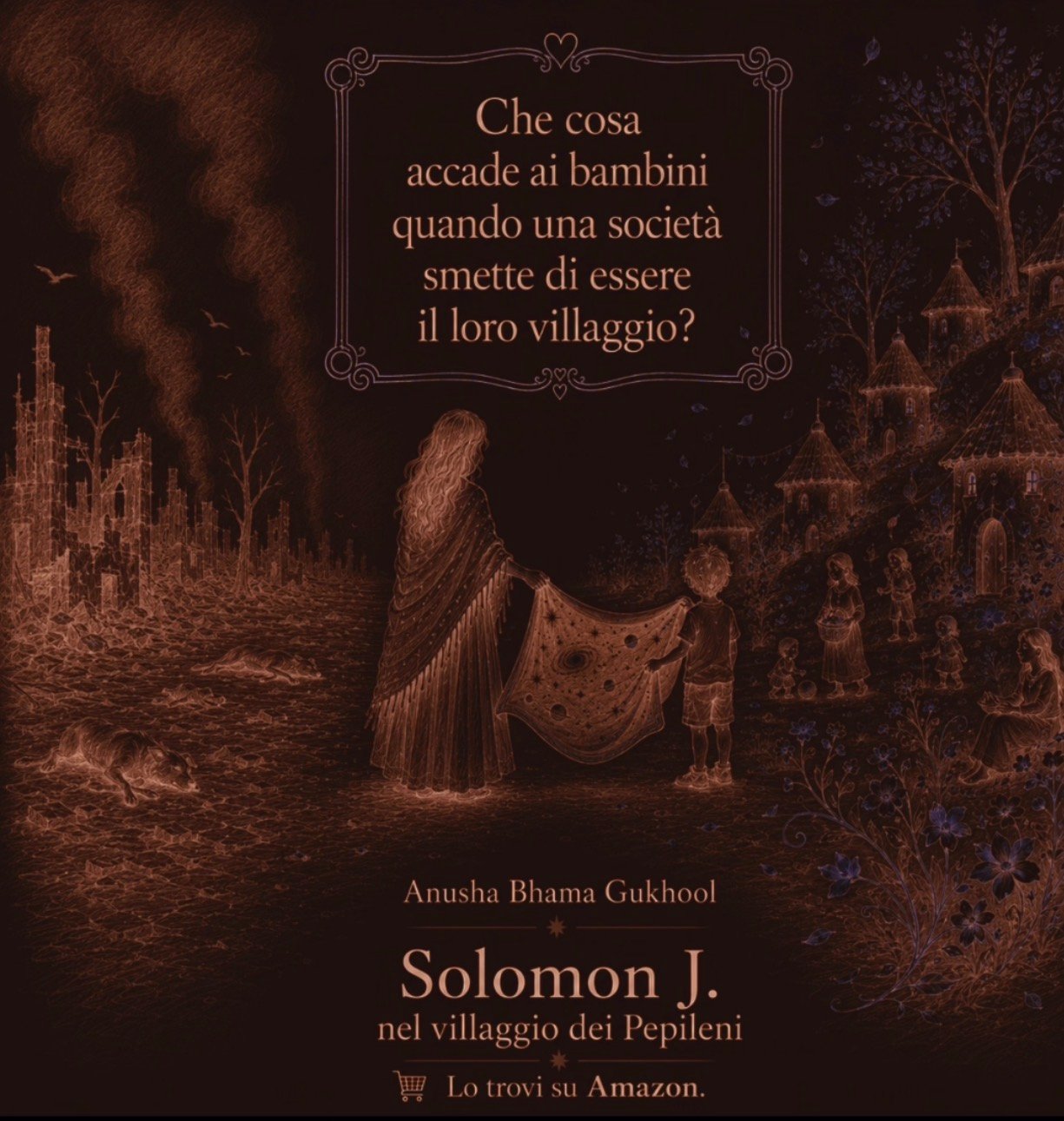 Villaggio illustrato di Pepilandia, immagine dell'articolo sul dialogo tra scuola e famiglia